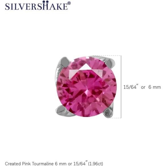 6MM Round Shape Birthstone Gemstones White Gold Plated or Yellow Gold Plated - Picture 2 of 5